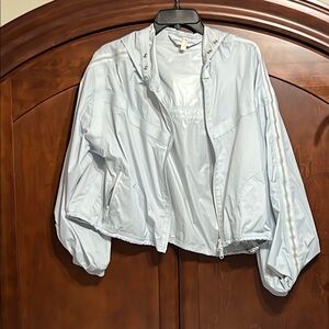 FP Movement by Free People Blue Jacket with Balloon Sleeves